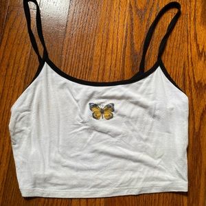 Butterfly cropped cami
